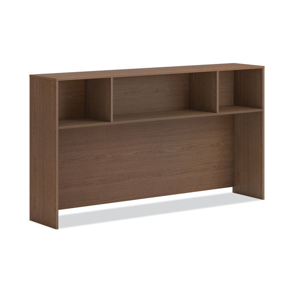HON® Mod Desk Hutch, 3 Compartments, 72w x 14d x 39.75h, Sepia Walnut (HONLDH72LE1)