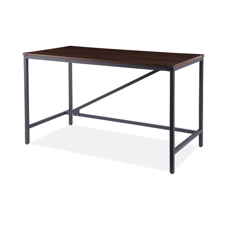 Alera® Industrial Series Table Desk, 47.25" x 23.63" x 29.5", Modern Walnut (ALELTD4824WA)