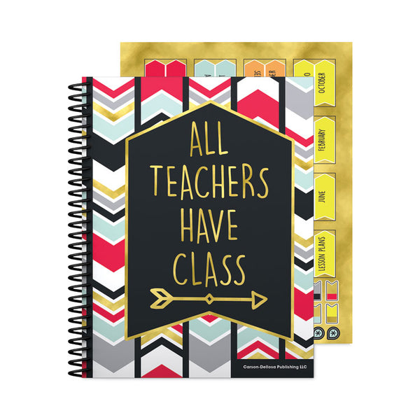 Carson-Dellosa Education Teacher Planner, Weekly/Monthly, Two-Page Spread (Seven Classes), 11 x 8.5, Multicolor Cover, 2022-2023 (CDP105001) Each