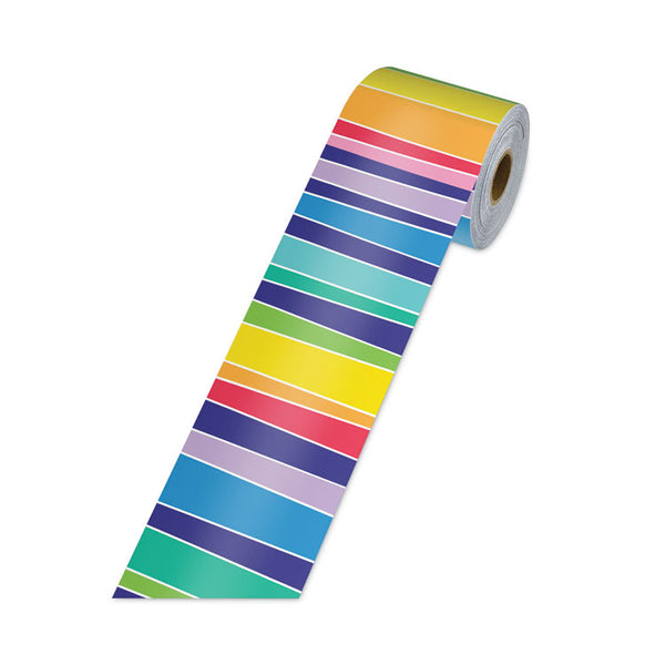 Carson-Dellosa Education Rolled Straight Borders, 2.25" x 65 ft, Rainbow (CDP108475) Each