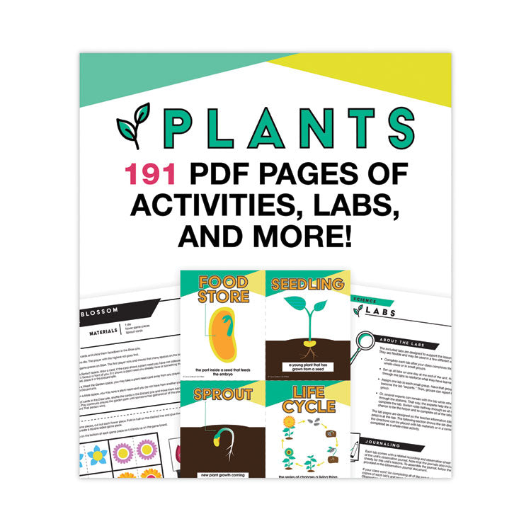 Carson-Dellosa Education In a Flash USB, Plants, Ages 5-8, 191 Pages (CDP109565)