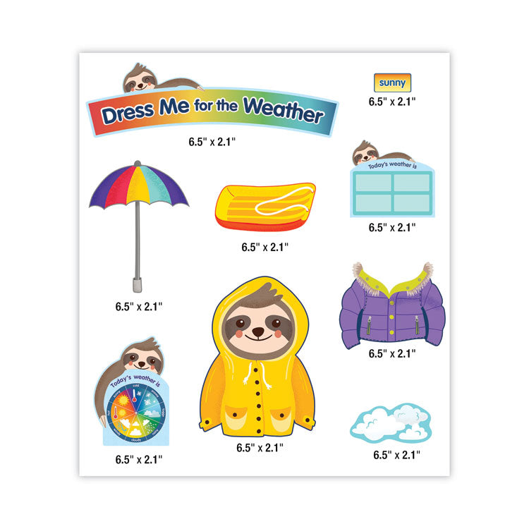 Carson-Dellosa Education Curriculum Bulletin Board Set, Dress Me for the Weather, 54 Pieces (CDP110487) Each