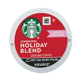 Starbucks® Holiday Blend Coffee, K-Cups, 22/Box, 4 Boxes/Carton (SBK12412029CT) Case of 88