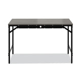 Safco® Simple Work Desk, 45.5" x 23.5" x 29.5", Gray (SAF5272BLGR)