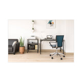 Safco® Simple Work Desk, 45.5" x 23.5" x 29.5", Gray (SAF5272BLGR)