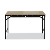 Safco® Simple Work Desk, 45.5" x 23.5" x 29.5", Walnut (SAF5272BLWL)