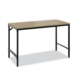Safco® Simple Work Desk, 45.5" x 23.5" x 29.5", Walnut (SAF5272BLWL)