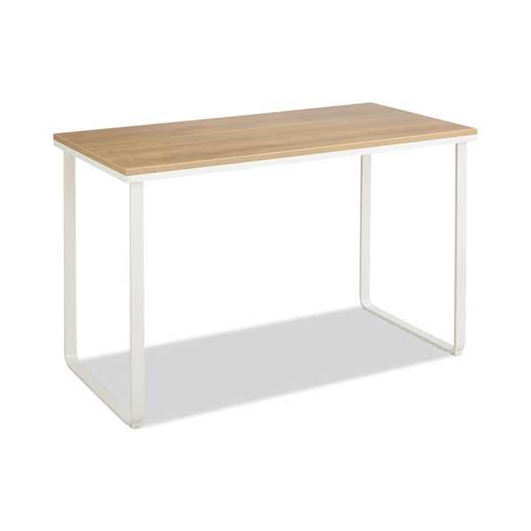 Safco® Steel Desk, 47.25" x 24" x 28.75", Beech/White (SAF1943BHWH)