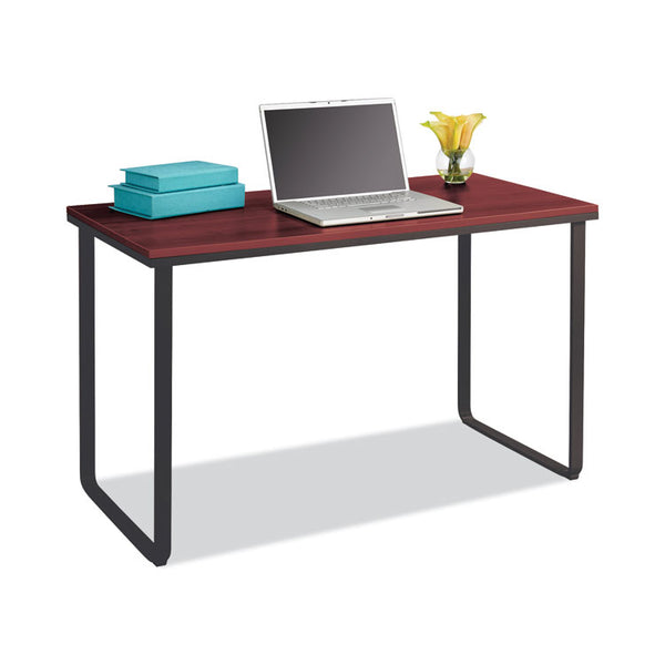 Safco Steel Workstation, 47.25w x 24d x 28.75h, Cherry/Black (SAF1943CYBL)