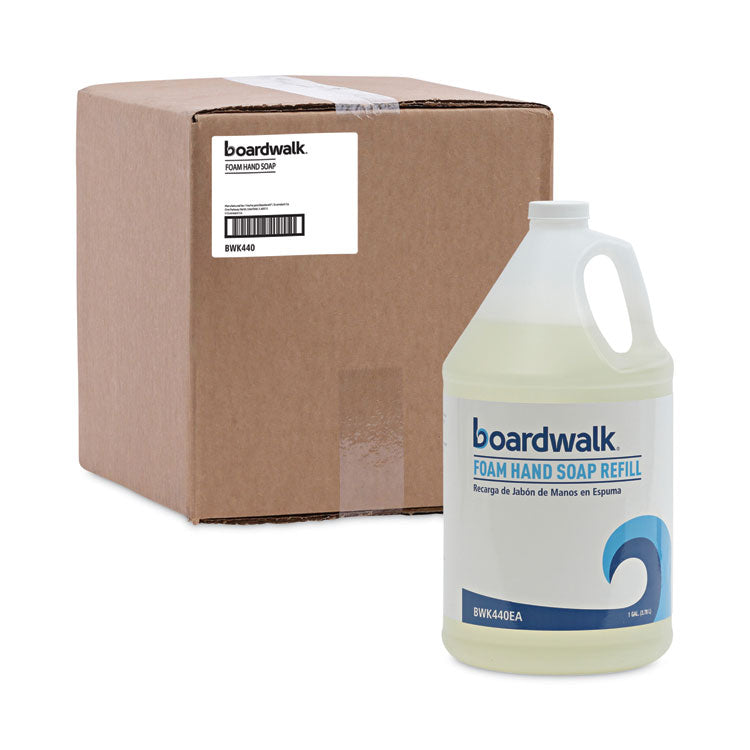 Boardwalk® Foaming Hand Soap, Herbal Mint Scent, 1 gal Bottle, 4/Carton (BWK440CT)