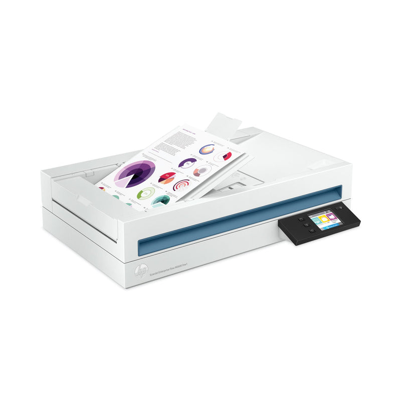 HP ScanJet Enterprise Flow N6600, 1200 dpi Optical Resolution, 100-Sheet Duplex Auto Document Feeder (HEW20G08A) Each