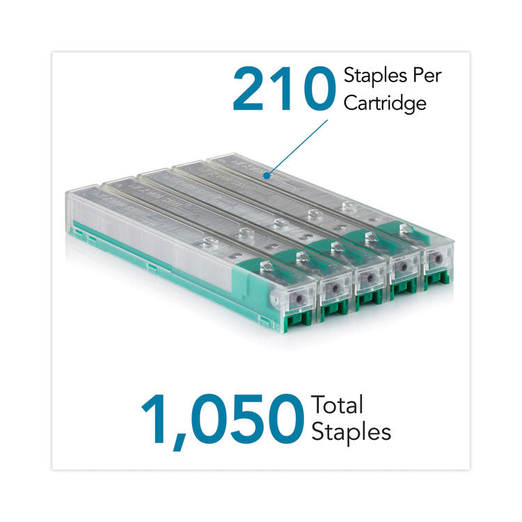 Rapid® Staple Cartridge, 0.41" Leg, 0.5" Crown, Steel, 210/Cartridge, 5 Cartridges/Pack, 1,050/Pack (RPD02903) Box of 5