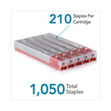 Rapid® Staple Cartridge, 0.47" Leg, 0.5" Crown, Steel, 210/Cartridge, 5 Cartridges/Pack, 1,050/Pack (RPD02904)