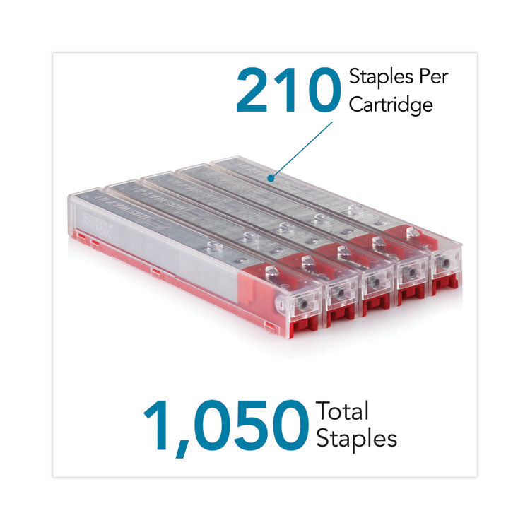 Rapid® Staple Cartridge, 0.47" Leg, 0.5" Crown, Steel, 210/Cartridge, 5 Cartridges/Pack, 1,050/Pack (RPD02904)