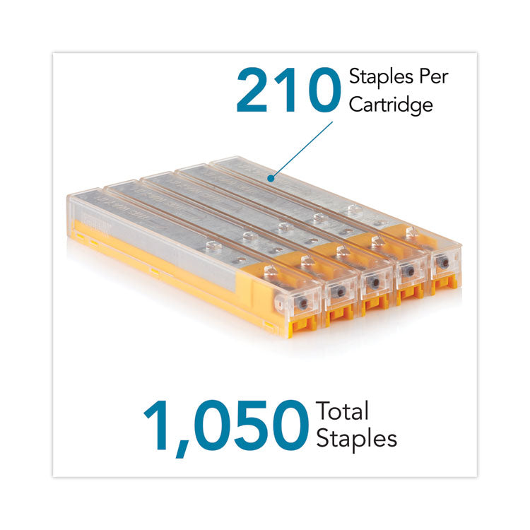 Rapid® Staple Cartridge, 0.31" Leg, 0.5" Crown, Steel, 210/Cartridge, 5 Cartridges/Pack, 1,050/Pack (RPD02900)