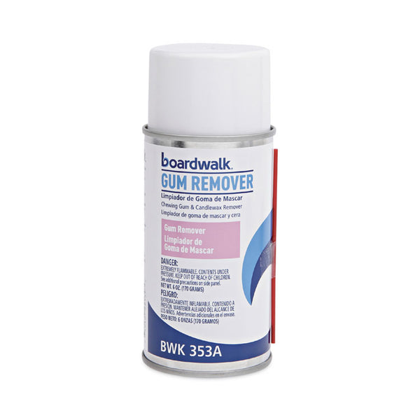 Boardwalk® Chewing Gum and Candle Wax Remover, 6 oz Aerosol Spray, 12/Carton (BWK353ACT)
