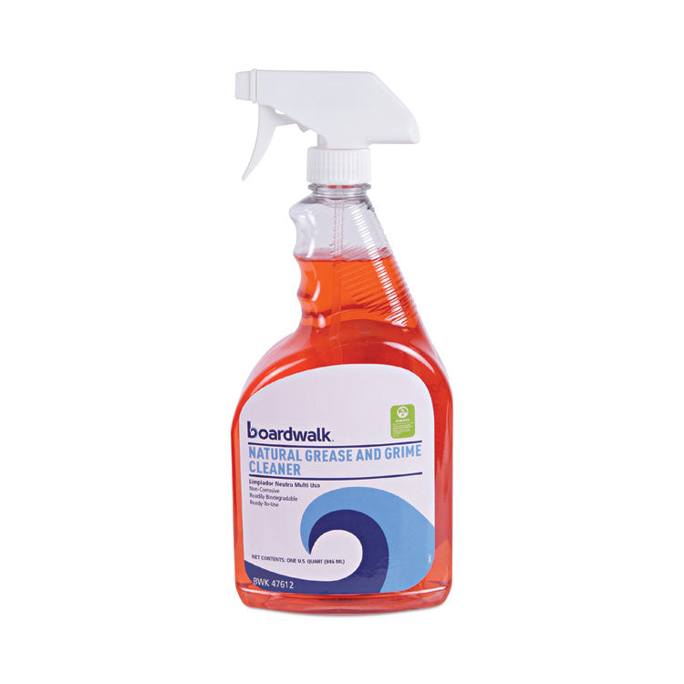 Boardwalk® Boardwalk Green Natural Grease and Grime Cleaner, 32 oz Spray Bottle, 12/Carton (BWK47612)