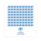 Boardwalk® Bowl Clip, Cotton Blossom Scent, Blue, 12/Box, 6 Boxes/Carton (BWKCLIPCBLCT)