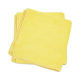 HOSPECO® MicroWorks Microfiber Towels, 12 x 12, Yellow, Dozen (HOS2501YDZ) 1 Dozen