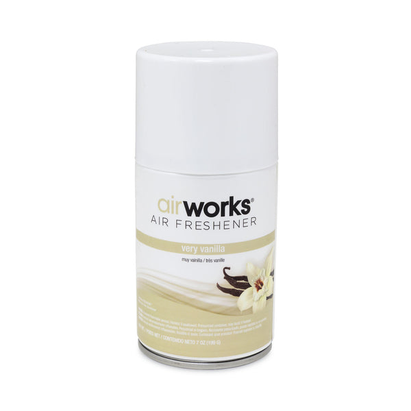 AirWorks Metered Aerosol Spray, Very Vanilla, 7 oz, 12/Carton (HOS07915) Case of 12