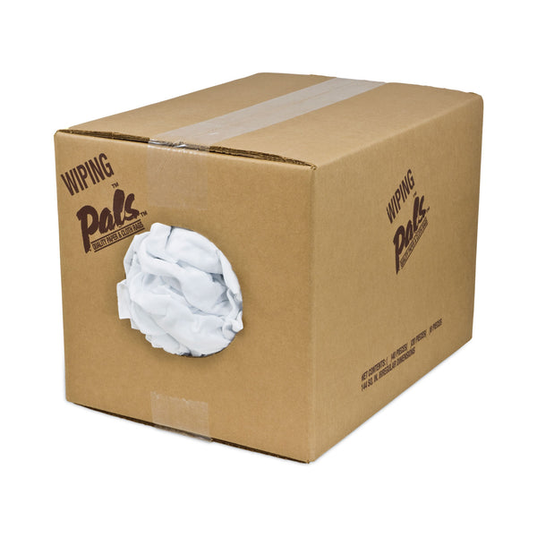 HOSPECO® Reclaimed White Knit Rags, 10 lb/Carton (HOS34010) Case of 10