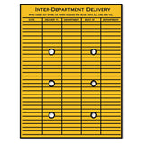 Quality Park™ Brown Kraft String/Button Interoffice Envelope, #97, Two-Sided Five-Column Format, 52-Entries, 10 x 13, Brown Kraft, 100/CT (QUA63561) Carton of 100