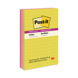 Post-it® Notes Super Sticky Note Pads in Summer Joy Collection Colors, 4" x 6", Note Ruled, Summer Joy Collection Colors, 90 Sheets/Pad, 3 Pads/Pack (MMM6603SSJOY) Each