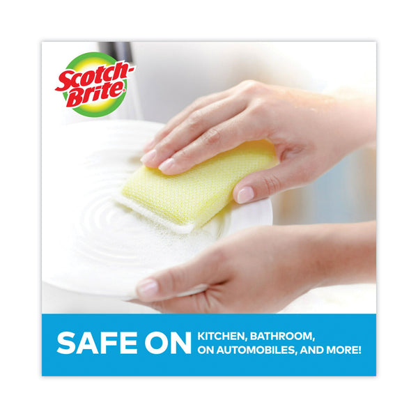Scotch-Brite® Dobie All-Purpose Cleaning Pad, 3.15 x 4.95, 2.24" Thick, Yellow, 24/Carton (MMM56855) Case of 24