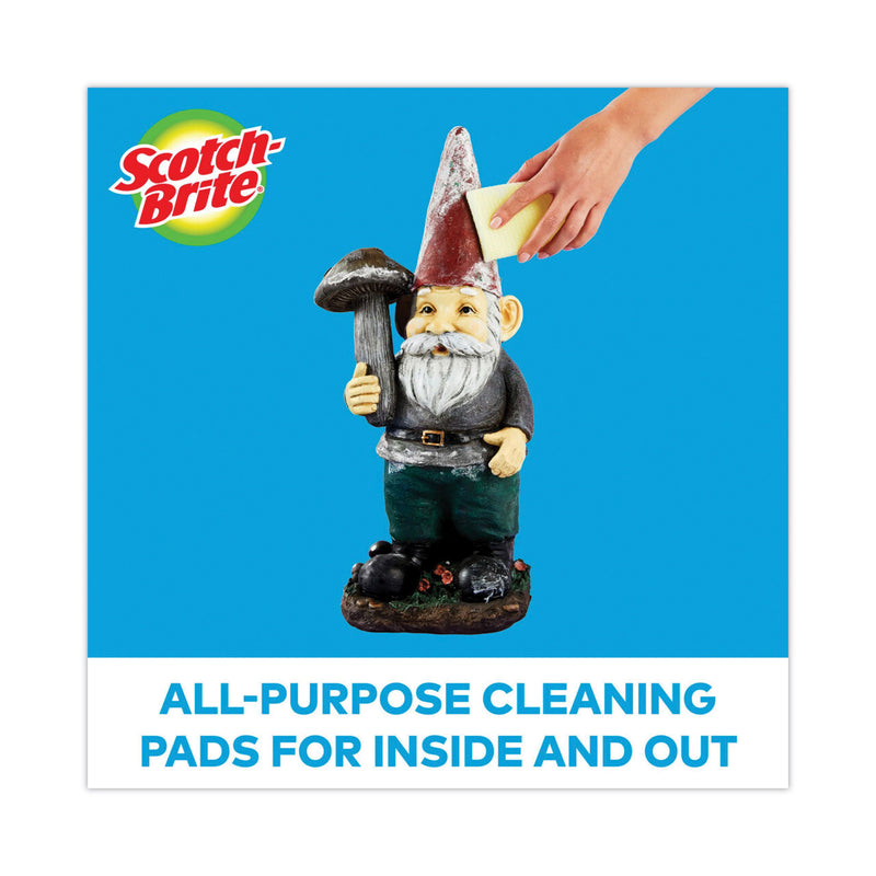 Scotch-Brite® Dobie All-Purpose Cleaning Pad, 3.15 x 4.95, 2.24" Thick, Yellow, 24/Carton (MMM56855) Case of 24
