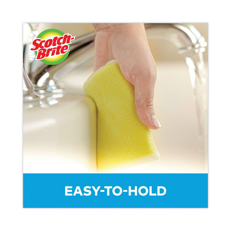 Scotch-Brite® Dobie All-Purpose Cleaning Pad, 3.15 x 4.95, 2.24" Thick, Yellow, 24/Carton (MMM56855) Case of 24