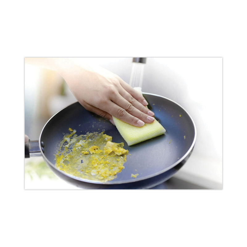 Scotch-Brite® Dobie All-Purpose Cleaning Pad, 3.15 x 4.95, 2.24" Thick, Yellow, 24/Carton (MMM56855) Case of 24