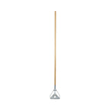 Boardwalk® Screw Clamp Metal Head Wooden Mop Handle, #20+, 1.13" dia x 62", Natural (BWK603) Each