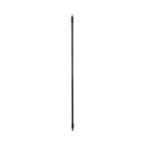 Boardwalk® Fiberglass Broom Handle, Nylon Plastic Threaded End, 1" dia x 60", Black (BWK636) Each