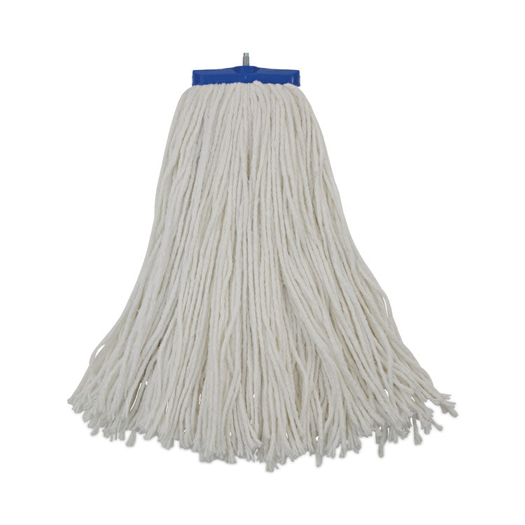 Boardwalk® Cut-End Lie-Flat Wet Mop Head, Rayon, 16oz, White (BWK716REA)