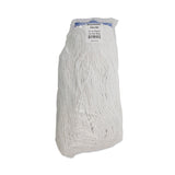 Boardwalk® Mop Head, Economical Lie-Flat Head, Rayon Fiber, 20oz, White, 12/Carton (BWK720R) Case of 12