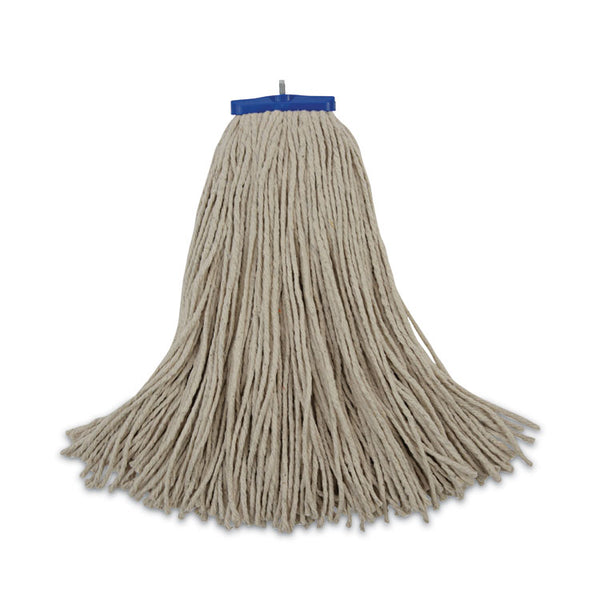 Boardwalk® Cut-End Lie-Flat Wet Mop Head, Cotton, 24oz, White, 12/Carton (BWK724CCT)