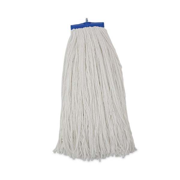 Boardwalk® Cut-End Lie-Flat Wet Mop Head, Rayon, 24oz, White, 12/Carton (BWK724RCT)