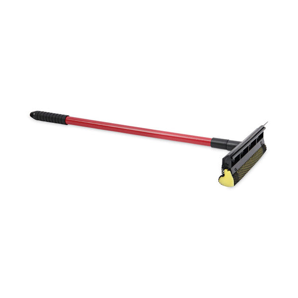 Boardwalk® General-Duty Squeegee, 8" Wide Blade, Black/Red, 21" Handle (BWK824)