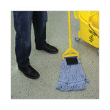 Boardwalk® Mop Head, Loop-End, Cotton With Scrub Pad, Medium, 12/Carton (BWK902BL) Case of 12