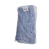 Boardwalk® Mop Head, Loop-End, Cotton With Scrub Pad, Medium, 12/Carton (BWK902BL) Case of 12