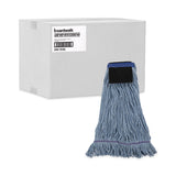 Boardwalk® Mop Head, Loop-End, Cotton With Scrub Pad, Large, 12/Carton (BWK903BL) Case of 12