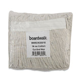 Boardwalk® Banded Mop Head, Cotton, Cut-End, White, 16 oz, 12/Carton (BWKCM20016)