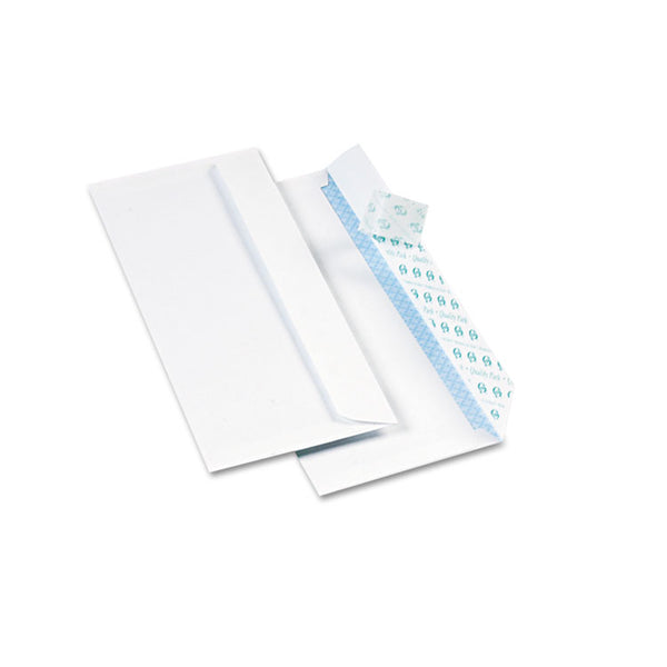 Quality Park™ Redi-Strip Security Tinted Envelope, #10, Commercial Flap, Redi-Strip Heat-Resistant Closure, 4.13 x 9.5, White, 500/Box (QUA69122) Box of 500
