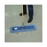 Boardwalk® Dry Mopping Kit, 24 x 5 Blue Synthetic Head, 60" Natural Wood/Metal Handle (BWKHL245BSPC) Each