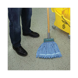 Boardwalk® Microfiber Looped-End Wet Mop Heads, Medium, Blue, 12/Carton, 12/Carton (BWKMWTMBCT) Case of 12