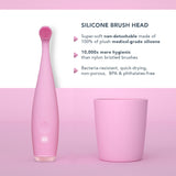 ISSA™ baby Sonic Toothbrush Pearl Pink Bunny Ages Birth to 4 Years Silicone (1252888_EA) 1/EA