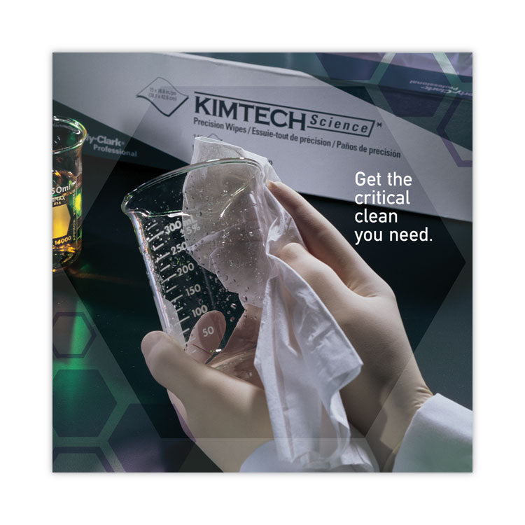 Kimtech™ Precision Wipers, POP-UP Box, 1-Ply, 4.4 x 8.4, Unscented, White, 280/Box, 60 Boxes/Carton (KCC05511)