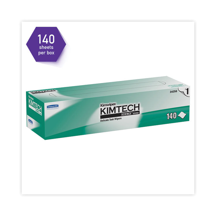 Kimtech™ Kimwipes Delicate Task Wipers, 1-Ply, 14.7 x 16.6, Unscented, White, 144/Box, 15 Boxes/Carton (KCC34256CT)