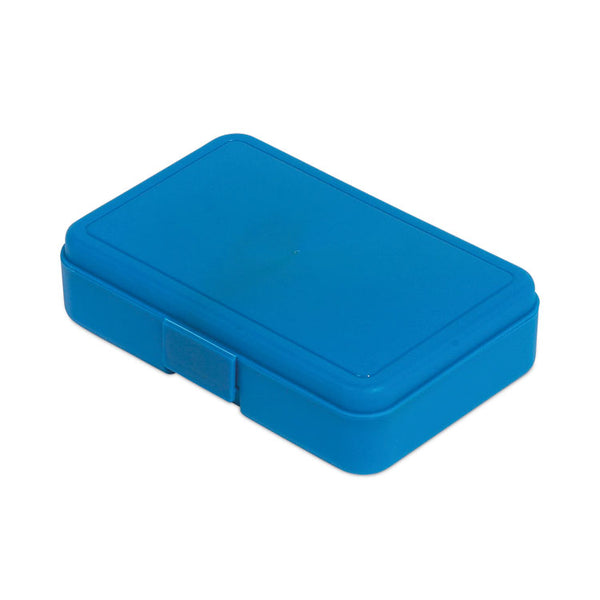deflecto® Antimicrobial Pencil Box, 7.97 x 5.43 x 2.02, Blue (DEF39504BLU) Each