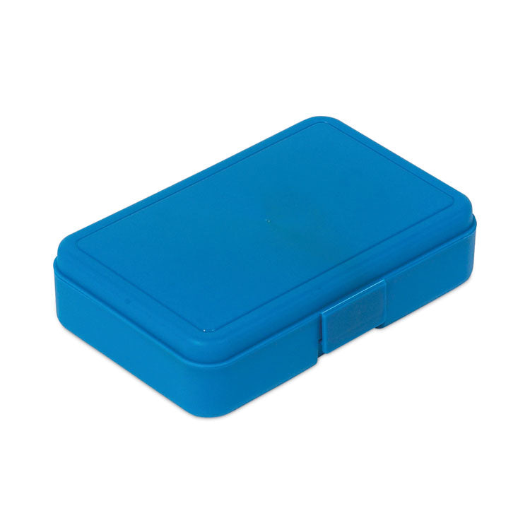 deflecto® Antimicrobial Pencil Box, 7.97 x 5.43 x 2.02, Blue (DEF39504BLU) Each